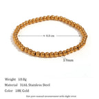 Elegant Gold & Silver Beaded Bracelet