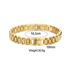 Elegant Gold-Plated Cuban Bracelet
