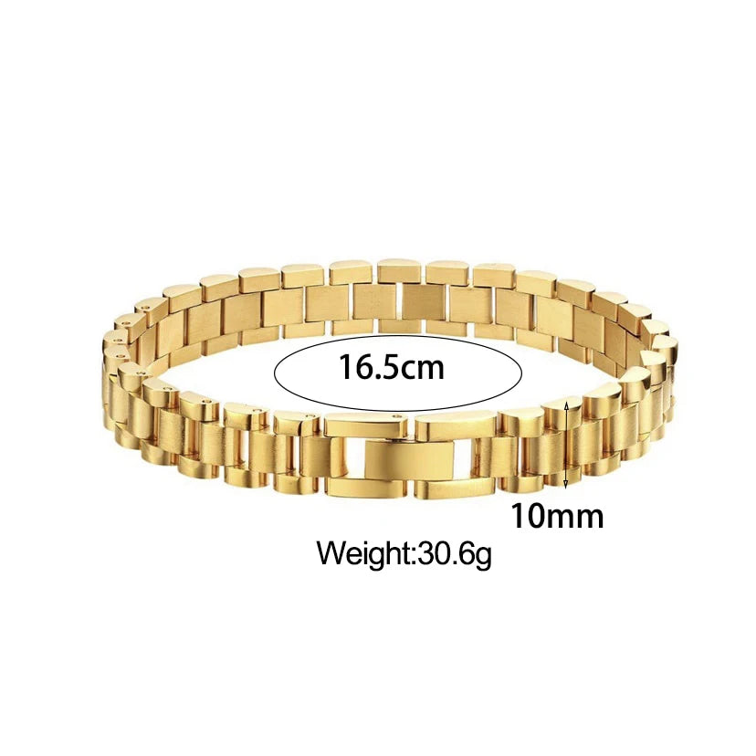 Elegant Gold-Plated Cuban Bracelet