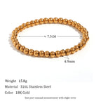 Elegant Gold & Silver Beaded Bracelet