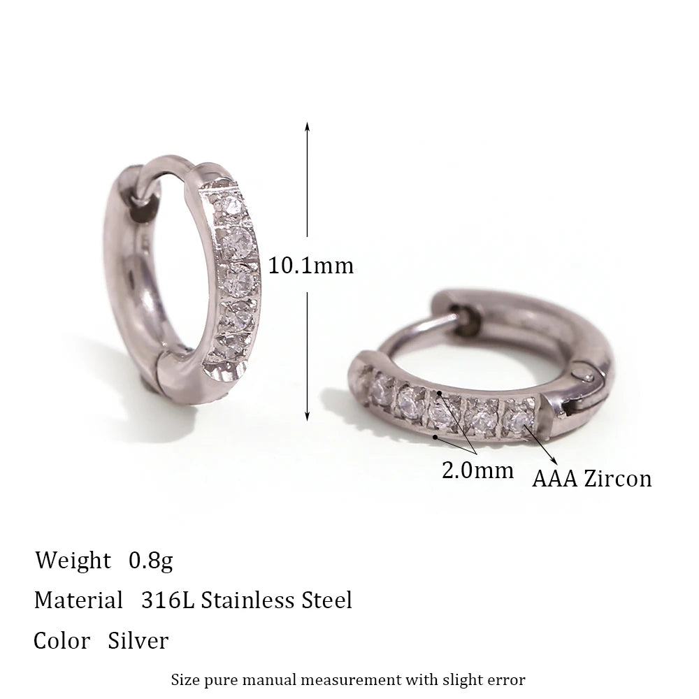 Elegant Zirconia Huggies