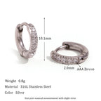 Elegant Zirconia Huggies