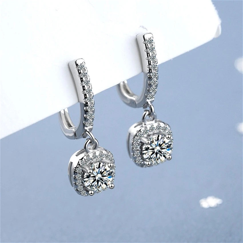Élégance 925 Silver Hoop Earrings