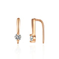 Lumière Rose Moissanite Earr