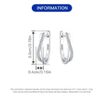 Élégance 925 Silver Hoop Earrings