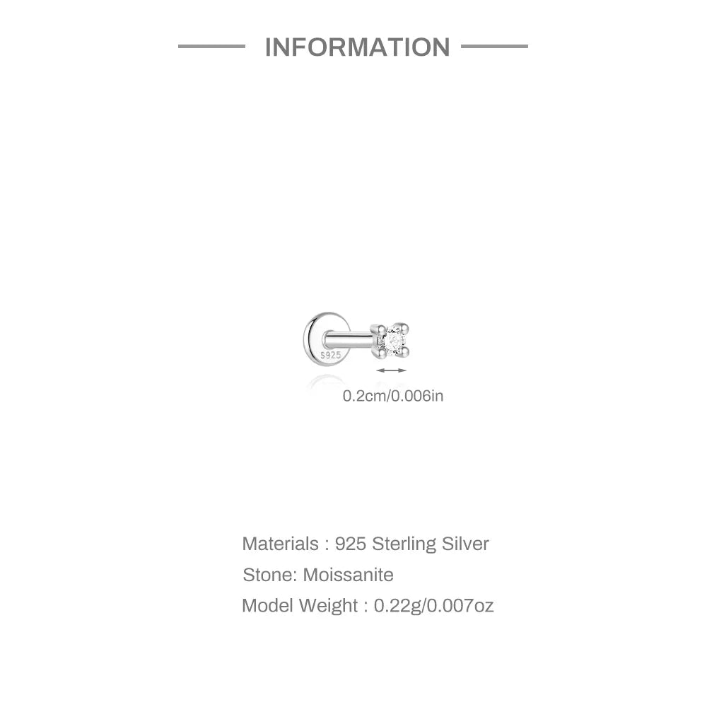 Éclat Moissanite Stud Earrings