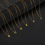 Personalized Gold Initial Necklace.