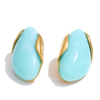 18k Gold Plated Stainless Steel Ring with Resin Detail