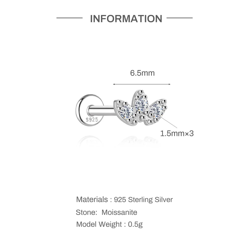 Éclat Moissanite Stud Earrings