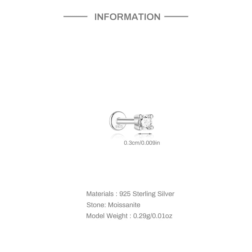 Éclat Moissanite Stud Earrings