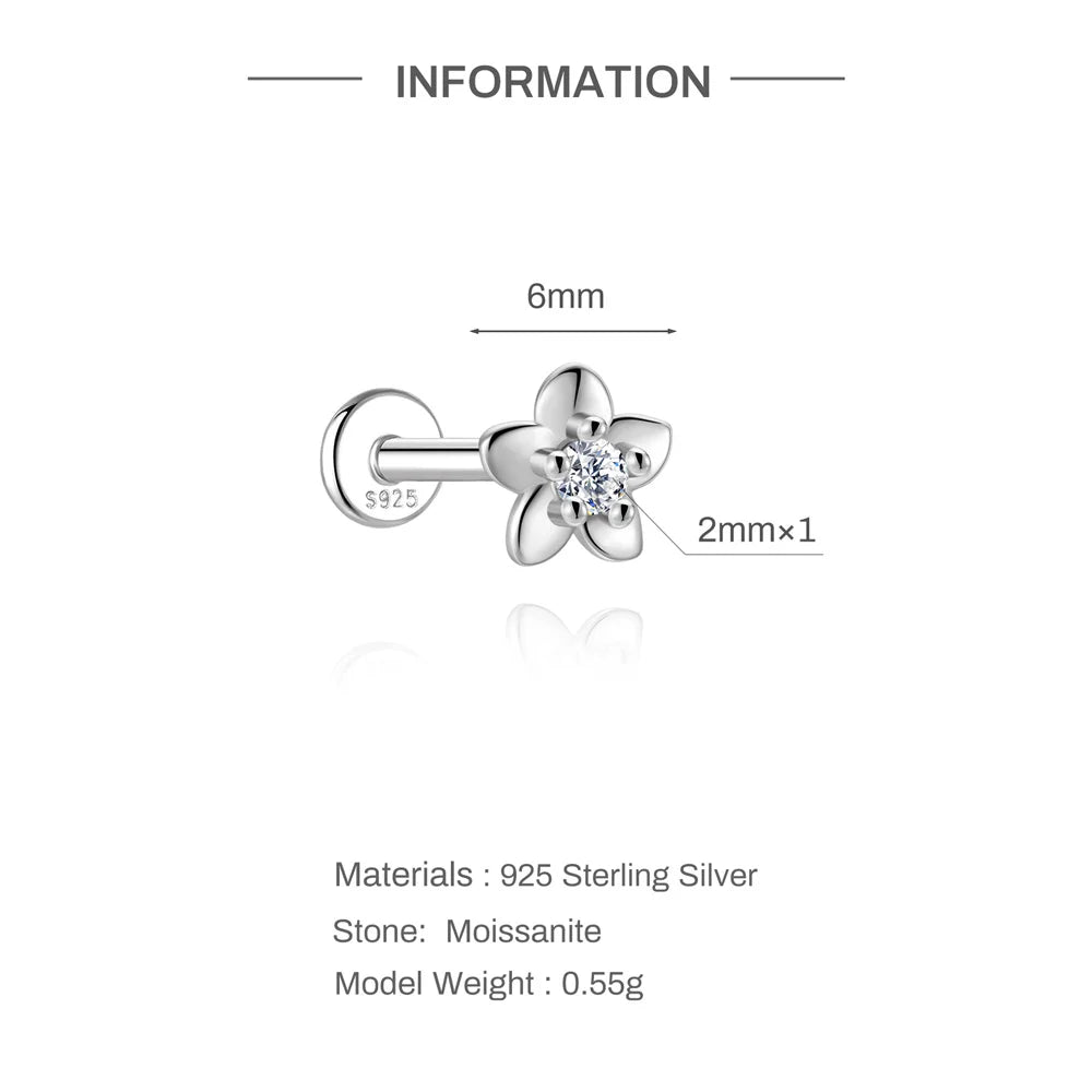 Éclat Moissanite Stud Earrings