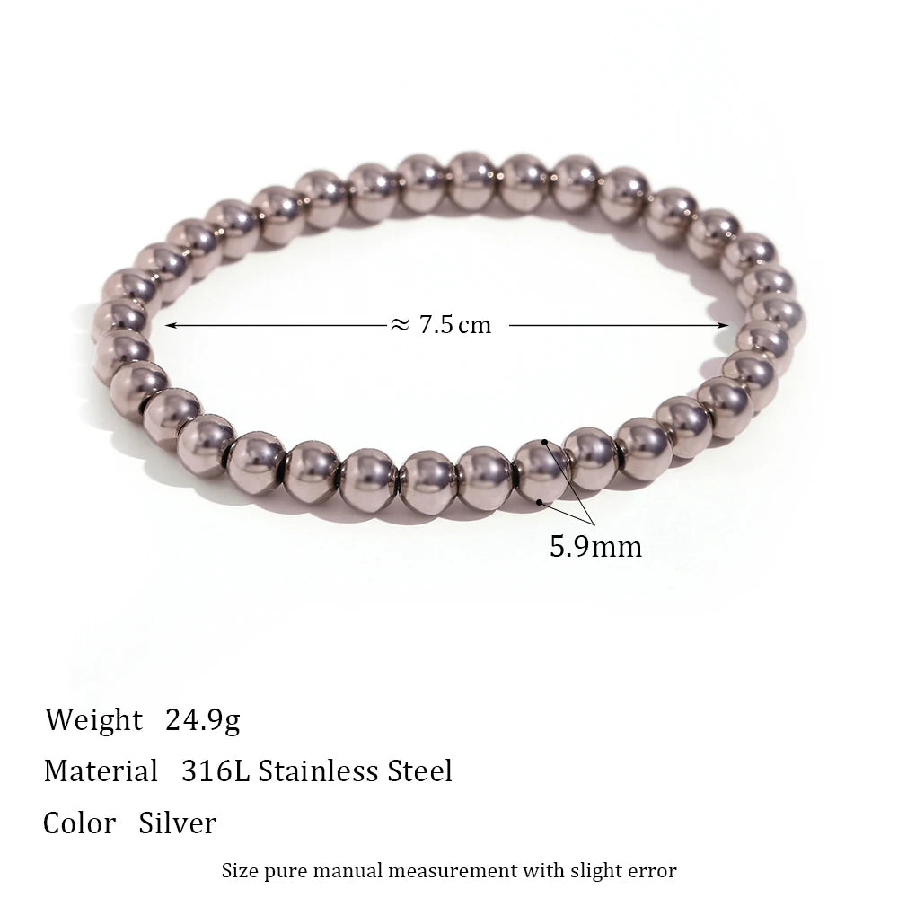 Elegant Gold & Silver Beaded Bracelet