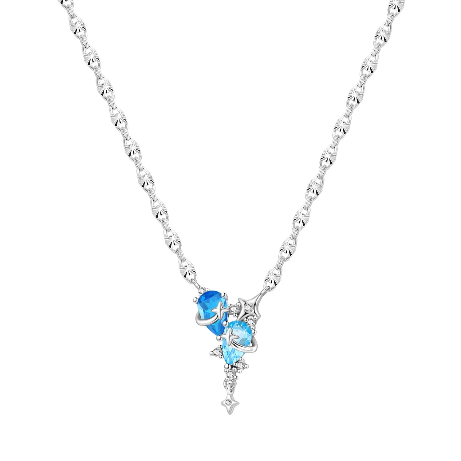 Trèfle Heart Necklace in Sterling Silver 92