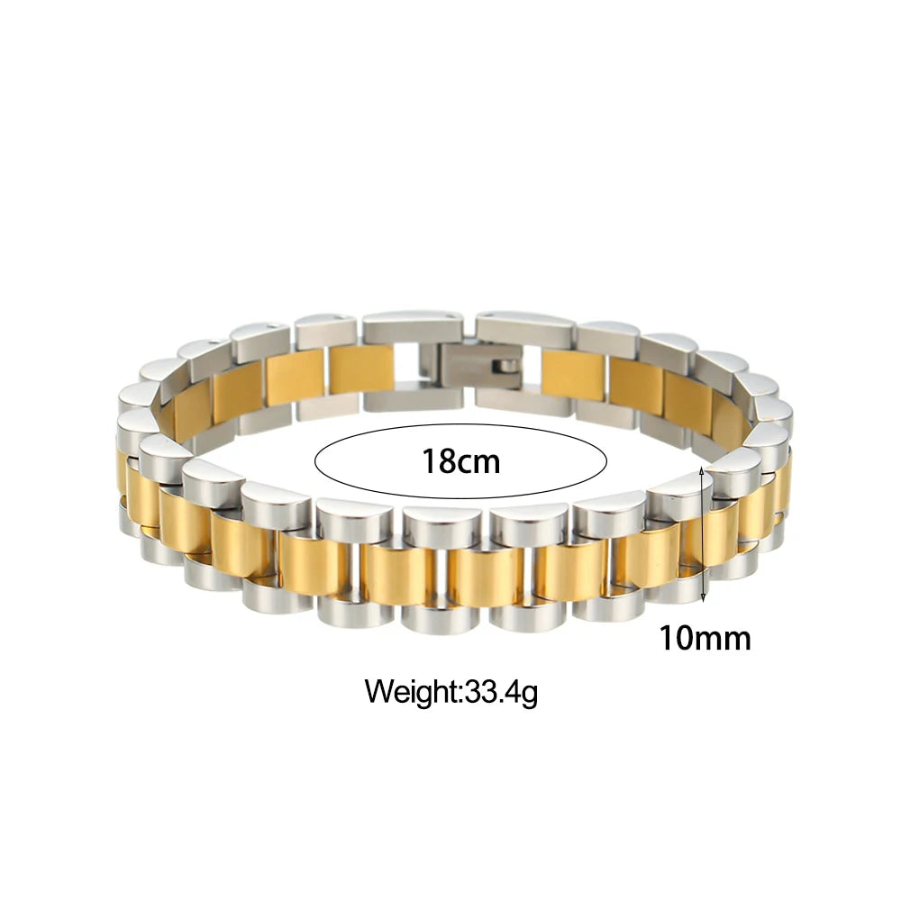 Elegant Gold-Plated Cuban Bracelet