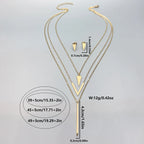 Gold V Élégance Jewellery Set