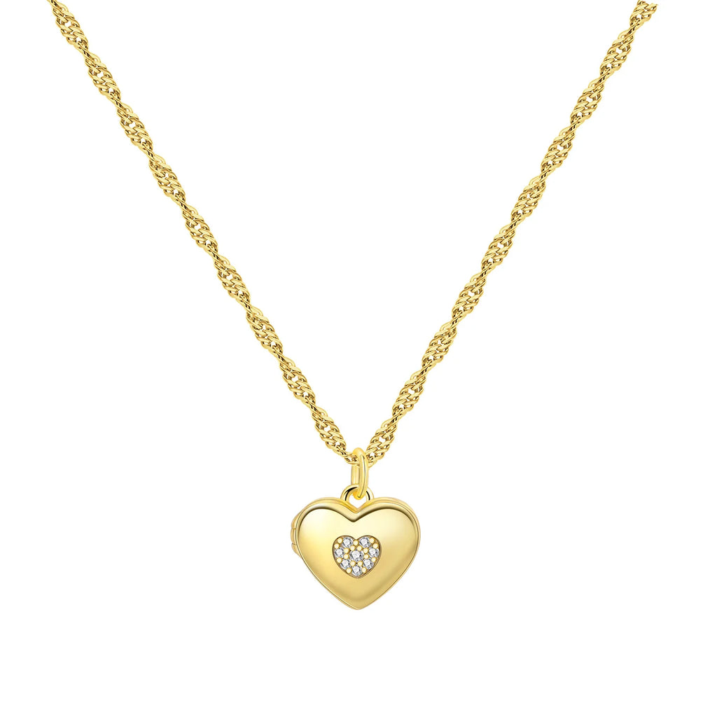 Trèfle Heart Necklace in Sterling Silver 92