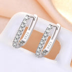 Élégance 925 Silver Hoop Earrings