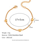 Golden Heart Jewelry Set