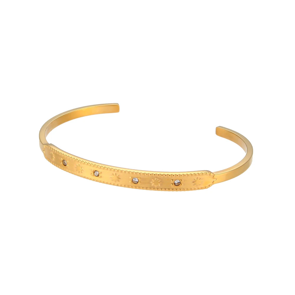 Golden Star Cuff Bracelet
