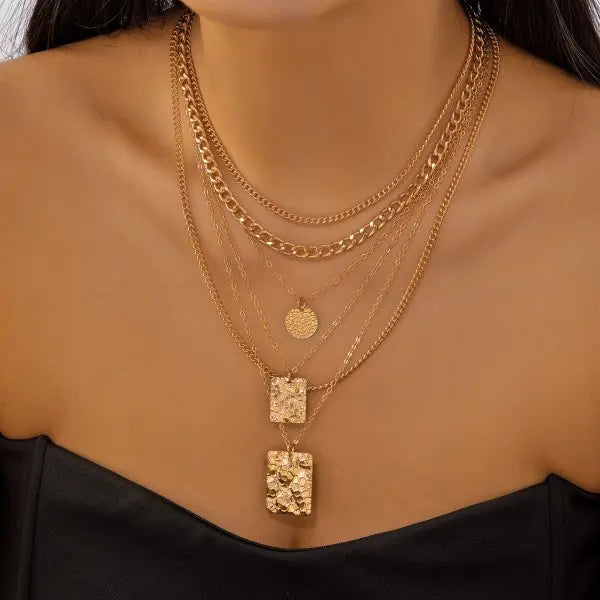 Layered Pendant Necklace Collection