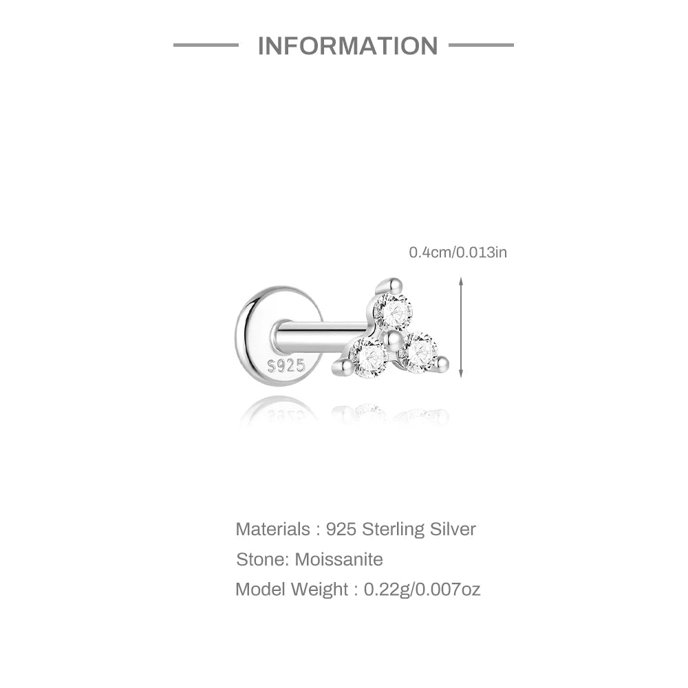 Éclat Moissanite Stud Earrings