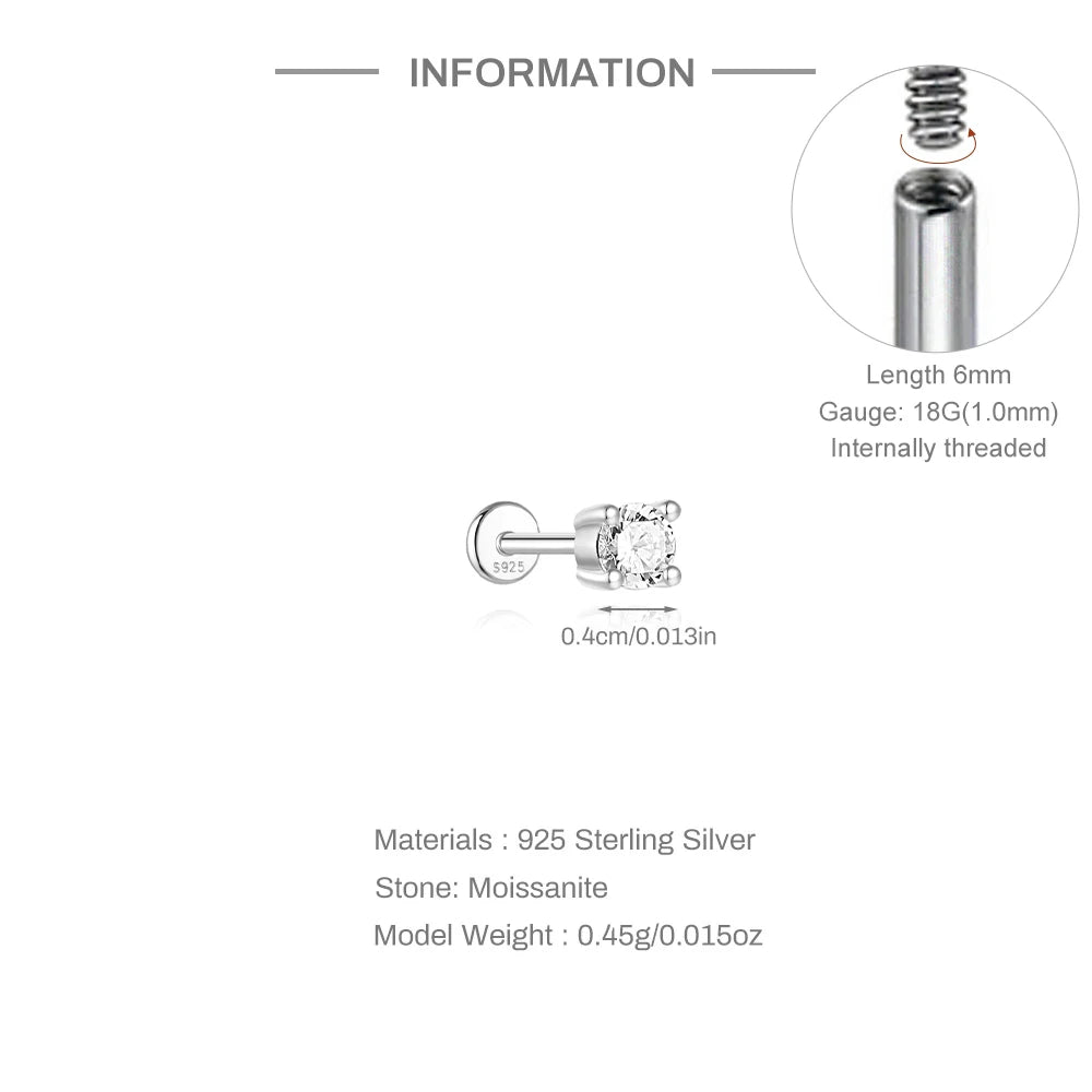 Éclat Moissanite Stud Earrings