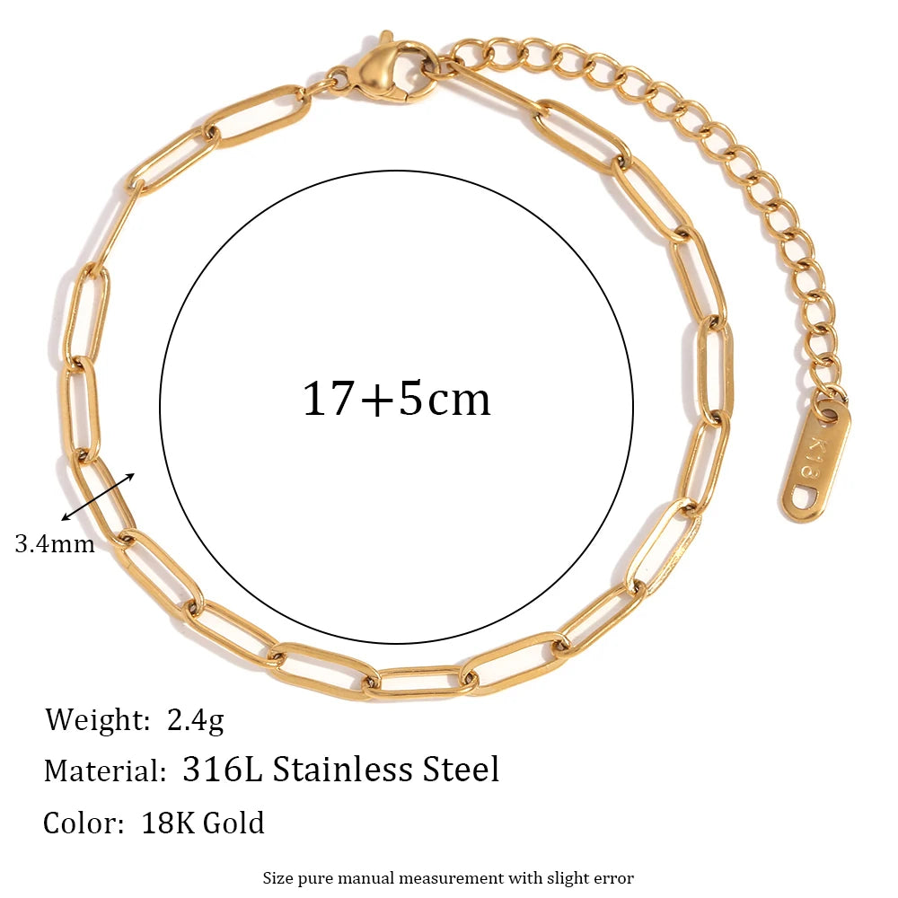 Elegant Gold Figaro Bracelet