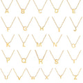 Personalized Gold Initial Necklace.