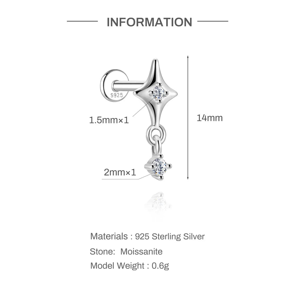 Éclat Moissanite Stud Earrings