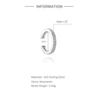 Luna Moissanite Hoop Earrings