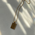Elegant Gold Engraved Pendant Necklace