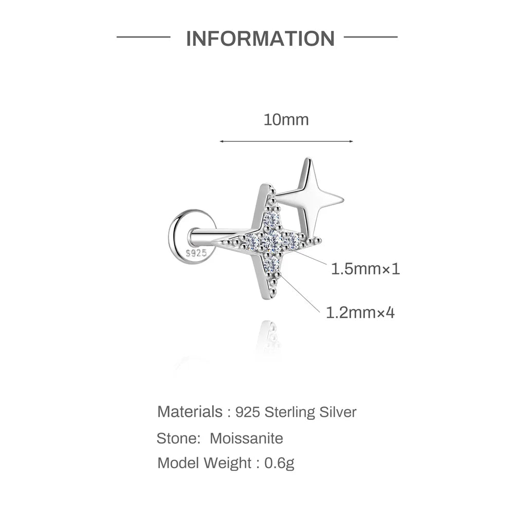 Éclat Moissanite Stud Earrings