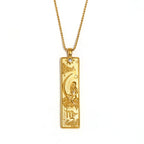 Gold Zodiac Pendant Necklace