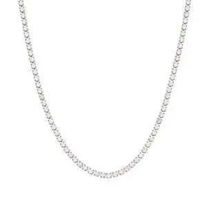 Elegant Gold Zircon Tennis Necklace
