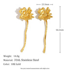 Elegant Floral Stud Earrings