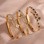 Fleur D’Or Cuff Bracelet