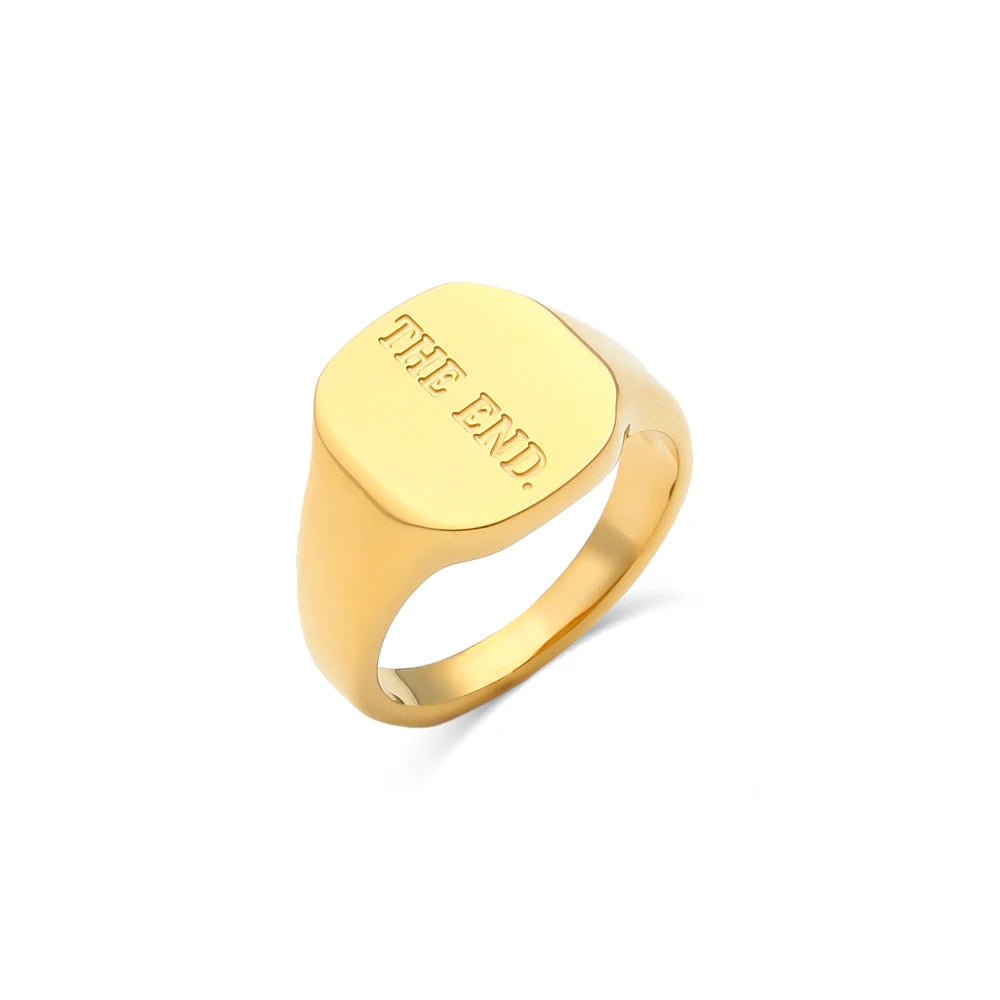 Elegant Gold Signet Ring