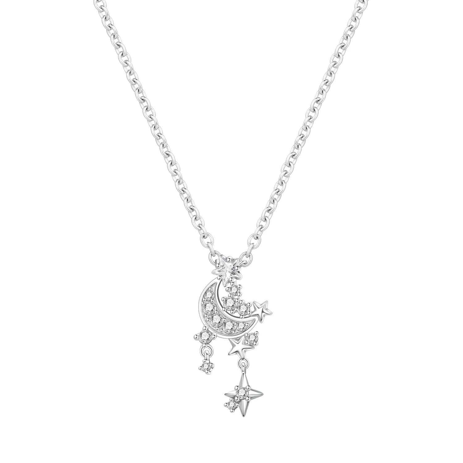 Trèfle Heart Necklace in Sterling Silver 92