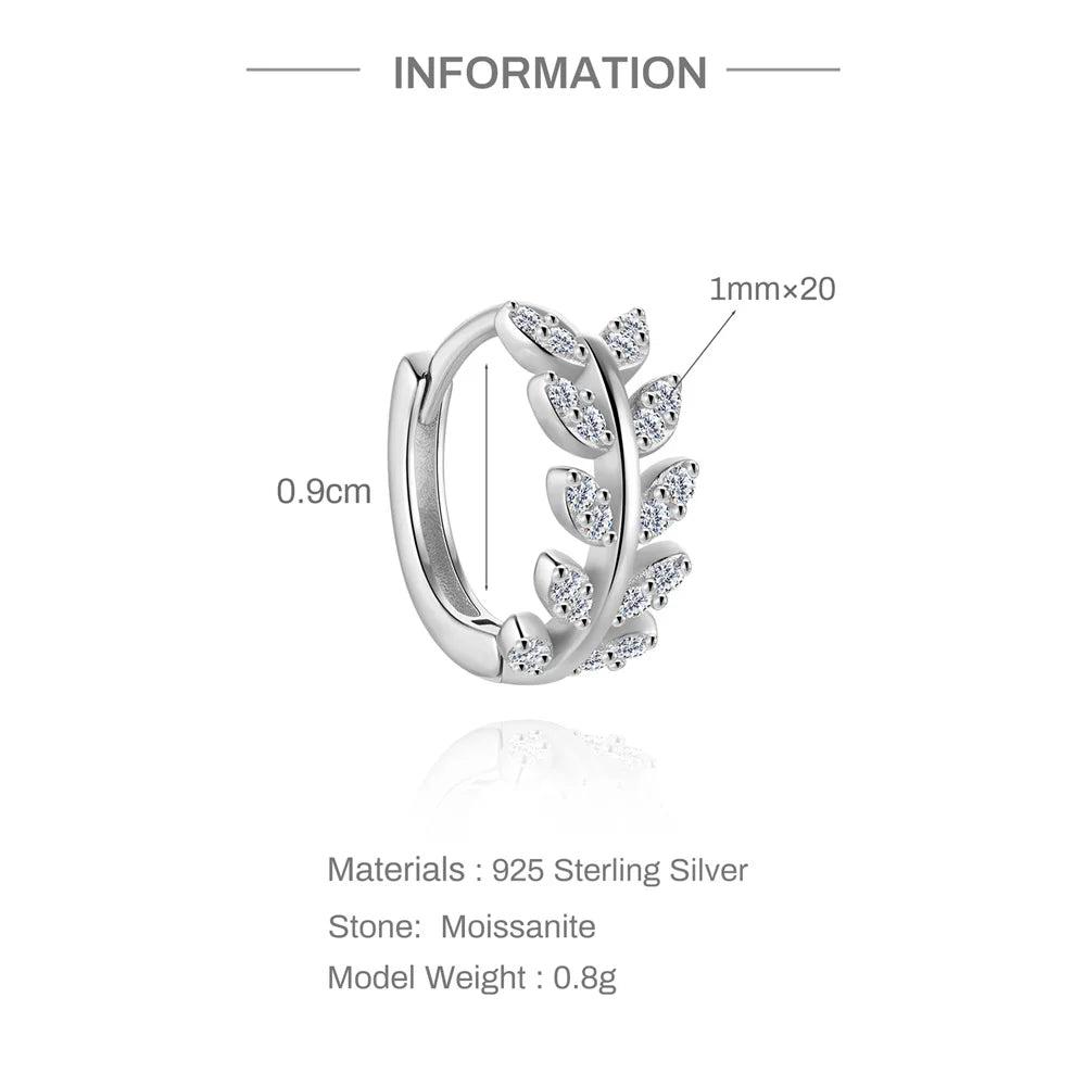 Luna Moissanite Hoop Earrings