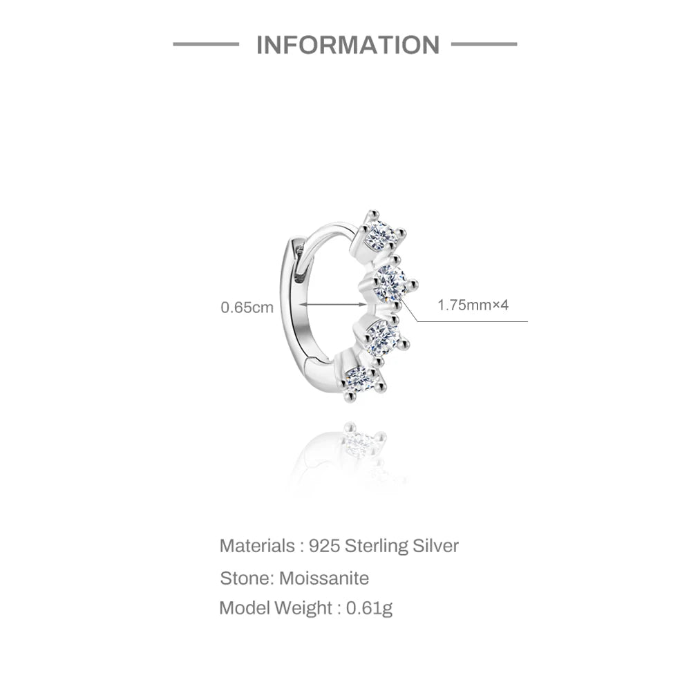 Éclat Moissanite Stud Earrings