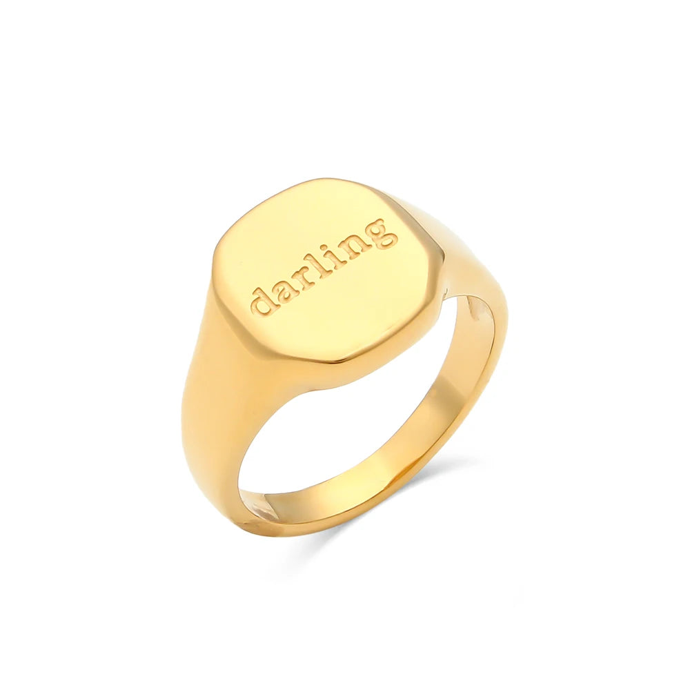 Elegant Gold Signet Ring