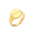 Elegant Gold Signet Ring