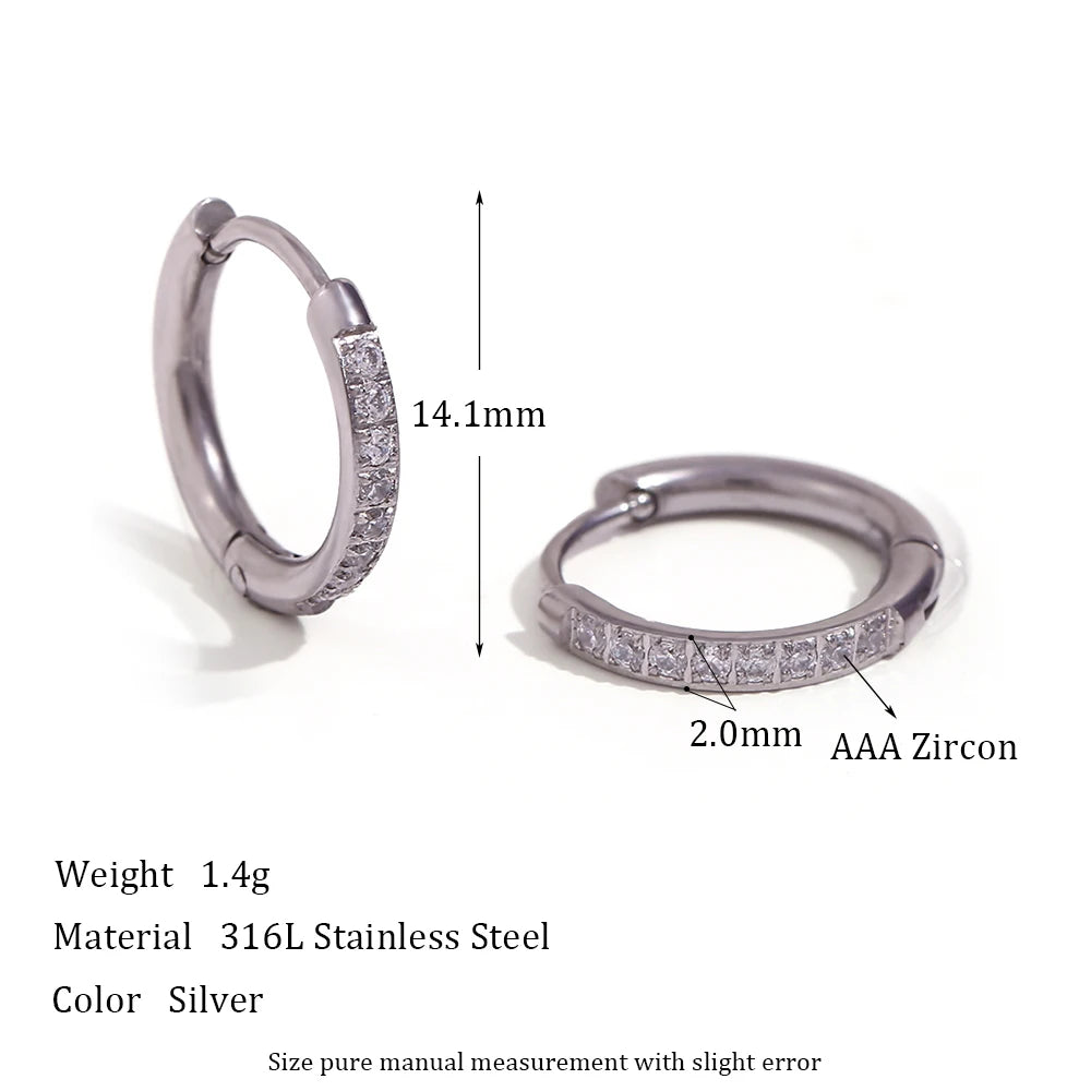 Elegant Zirconia Huggies