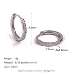 Elegant Zirconia Huggies