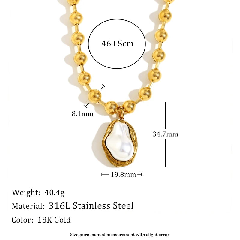 Elegant Gold Pearl Jewelry Set