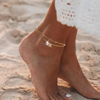 Initial Heart Anklet