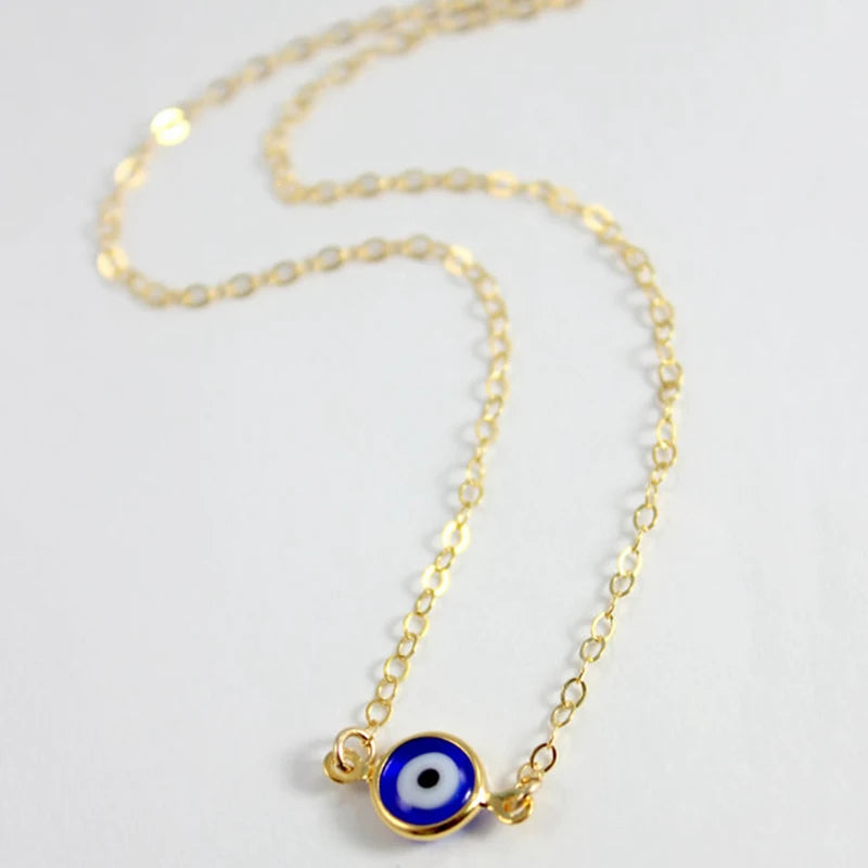 Gold-Tone Evil Eye Layered Necklace Set