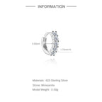 Luna Moissanite Hoop Earrings