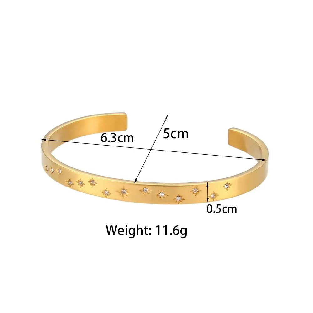 Golden Star Cuff Bracelet
