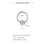 Luna Moissanite Hoop Earrings